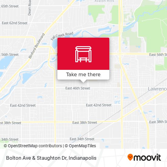 Bolton Ave & Staughton Dr map