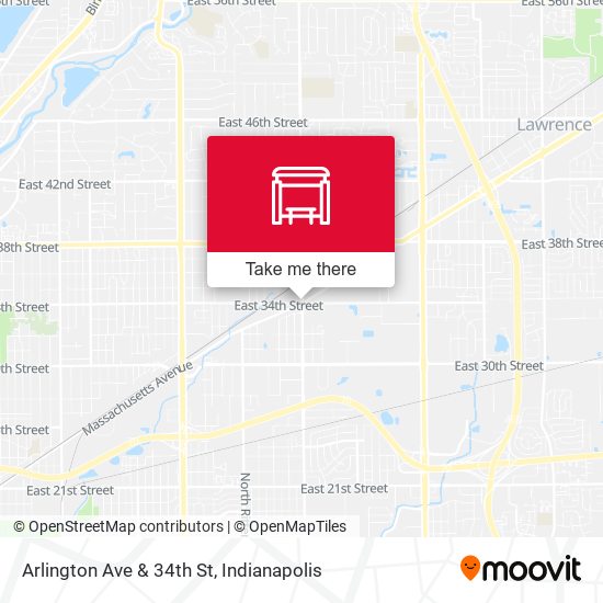 Arlington Ave & 34th St map