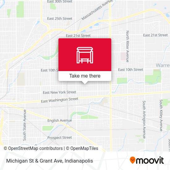 Michigan St & Grant Ave map
