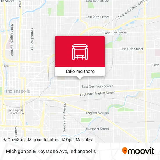Mapa de Michigan St & Keystone Ave
