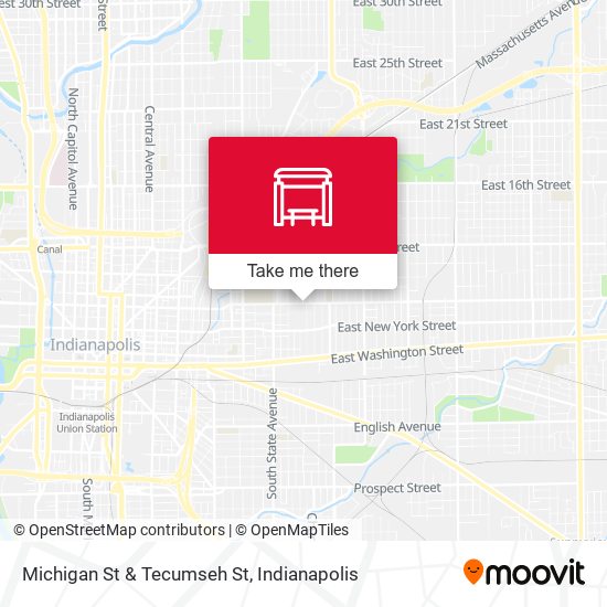 Michigan St & Tecumseh St map