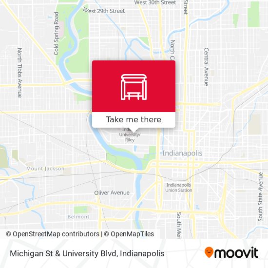 Michigan St & University Blvd map