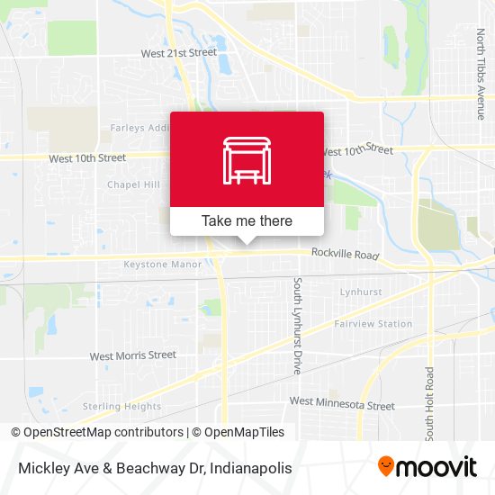 Mickley Ave & Beachway Dr map