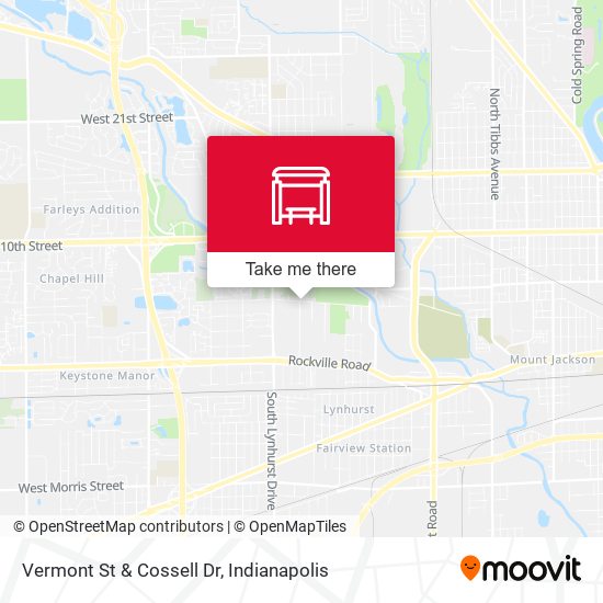 Vermont St & Cossell Dr map