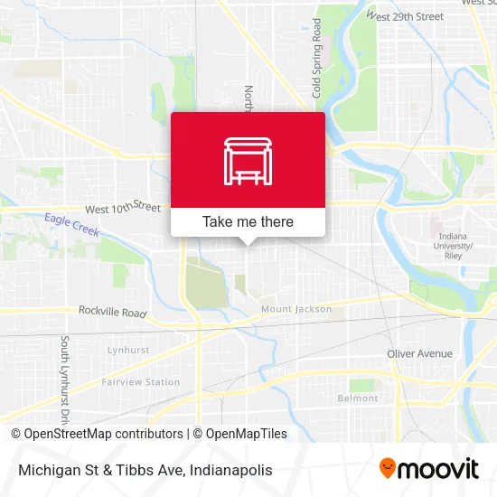 Mapa de Michigan St & Tibbs Ave