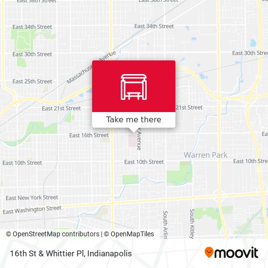 Mapa de 16th St & Whittier Pl
