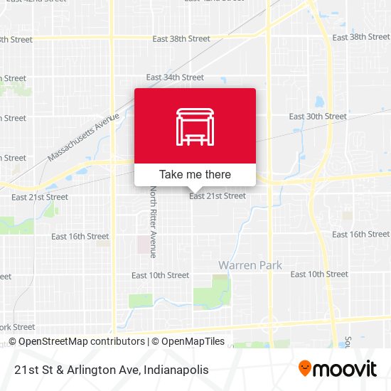 21st St & Arlington Ave map