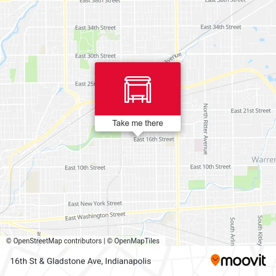 Mapa de 16th St & Gladstone Ave