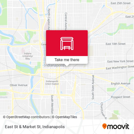 East St & Market St map
