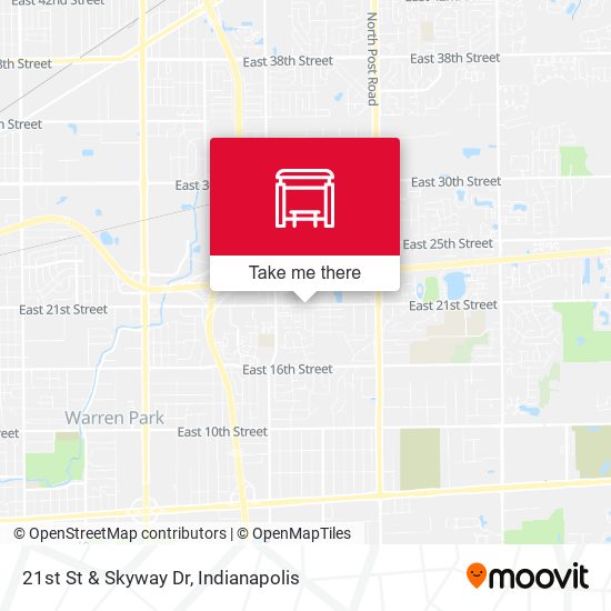 21st St & Skyway Dr map