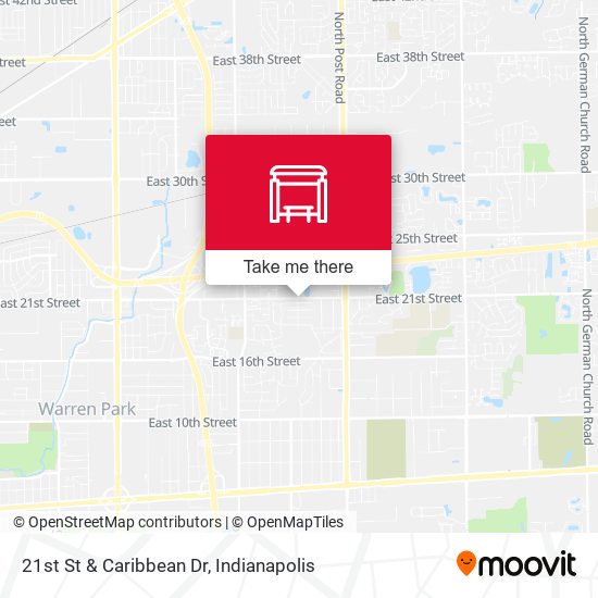 21st St & Caribbean Dr map