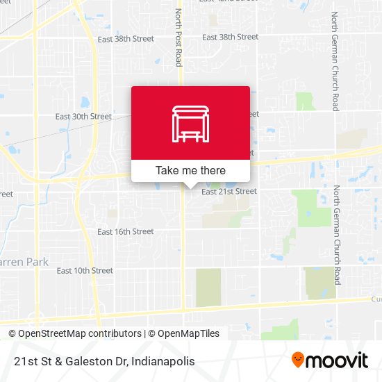 21st St & Galeston Dr map