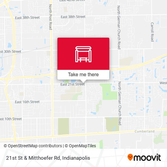 21st St & Mitthoefer Rd map