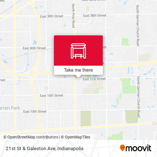 21st St & Galeston Ave map