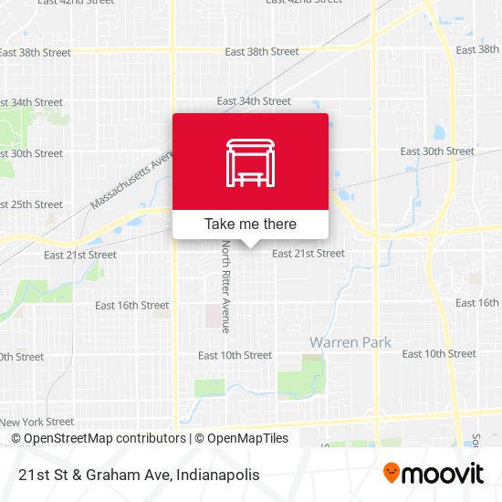 21st St & Graham Ave map