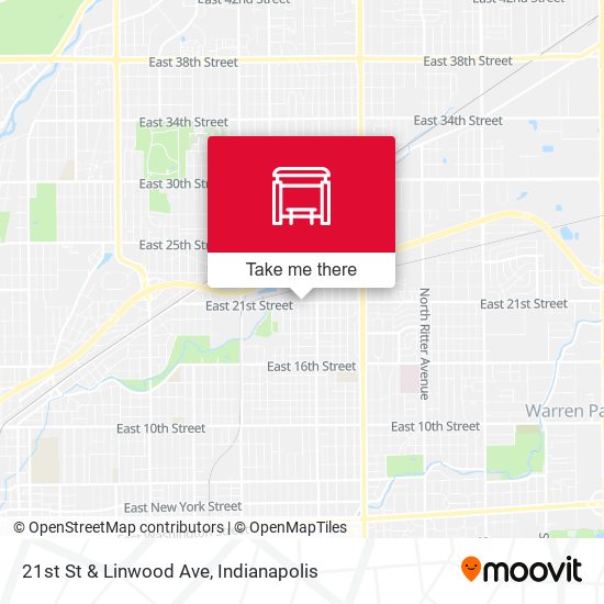 21st St & Linwood Ave map