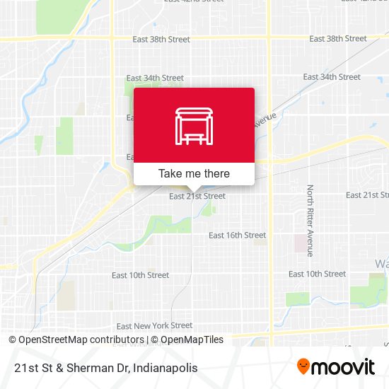 21st St & Sherman Dr map