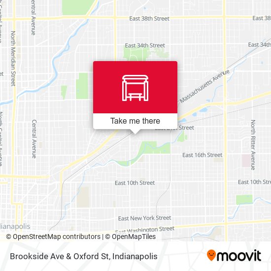Brookside Ave & Oxford St map