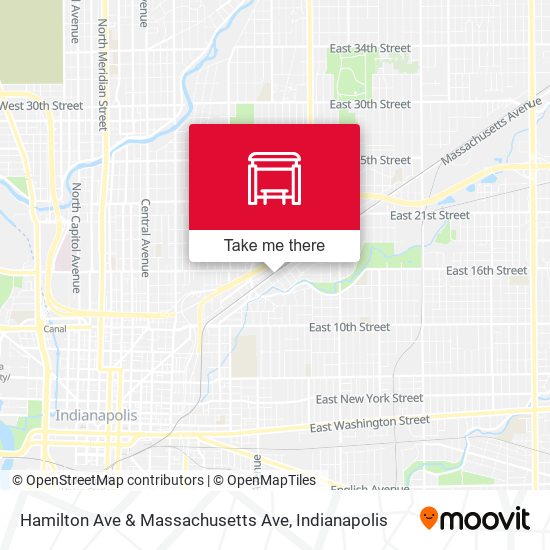 Hamilton Ave & Massachusetts Ave map