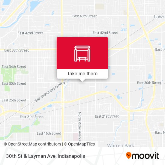 30th St & Layman Ave map