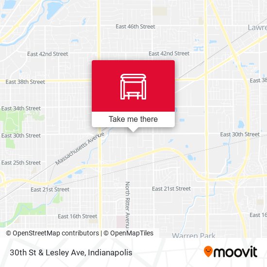 30th St & Lesley Ave map