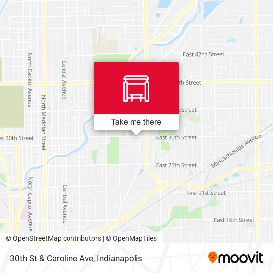30th St & Caroline Ave map