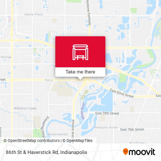 86th St & Haverstick Rd map