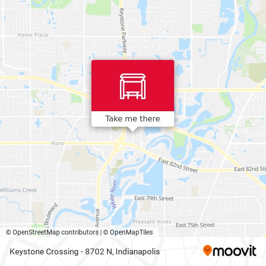 Keystone Crossing - 8702 N map