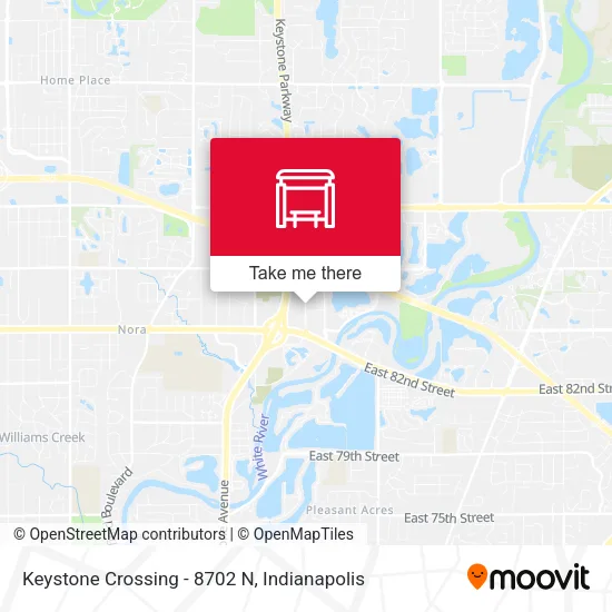 Mapa de Keystone Crossing - 8702 N