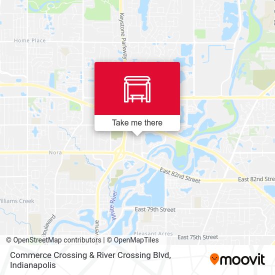 Mapa de Commerce Crossing & River Crossing Blvd