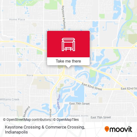 Mapa de Keystone Crossing & Commerce Crossing