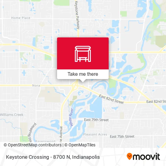 Keystone Crossing - 8700 N map