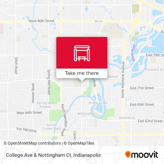 College Ave & Nottingham Ct map