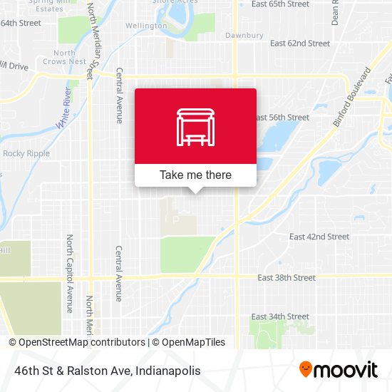 46th St & Ralston Ave map