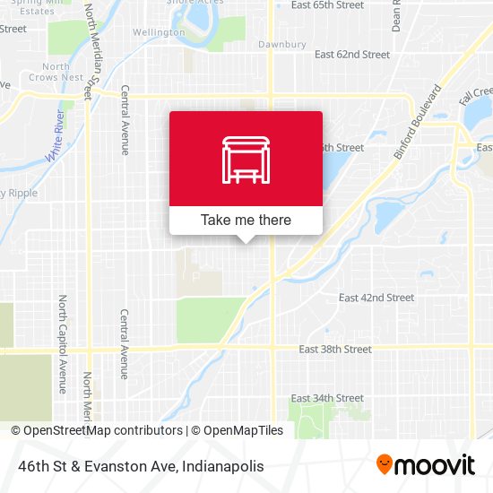 46th St & Evanston Ave map