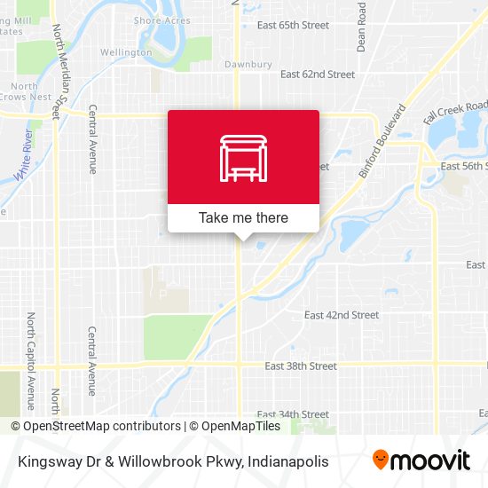 Kingsway Dr & Willowbrook Pkwy map