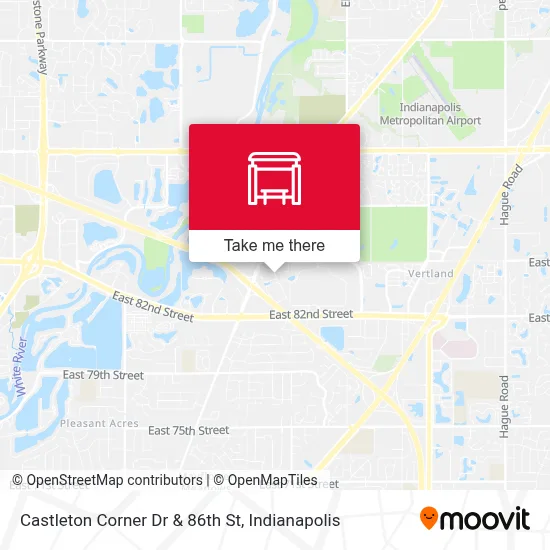 Castleton Corner Dr & 86th St map