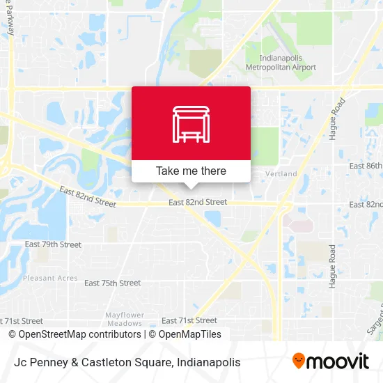 Jc Penney  & Castleton Square map