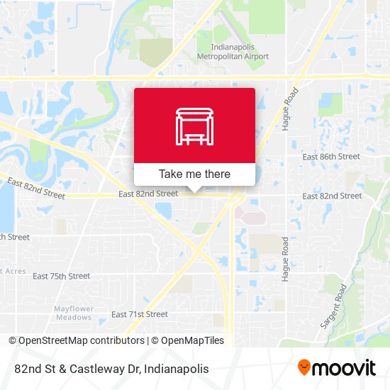 82nd St & Castleway Dr map