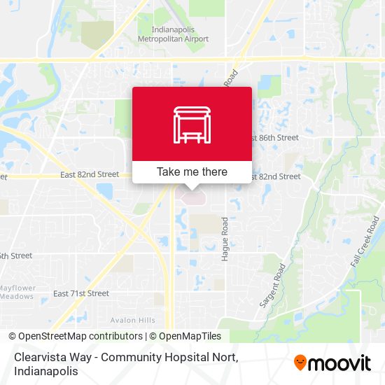 Clearvista Way - Community Hopsital Nort map
