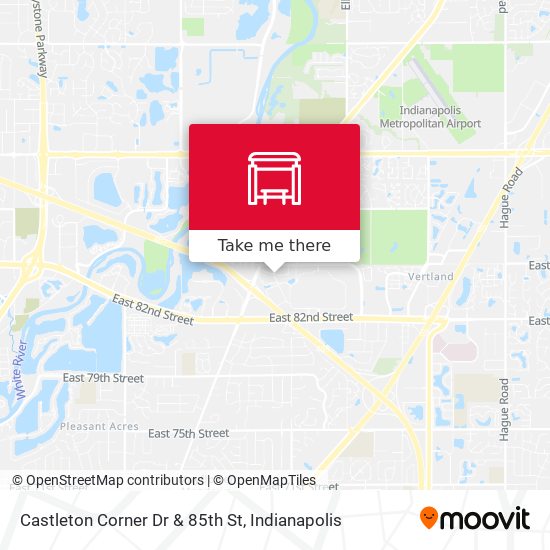 Castleton Corner Dr & 85th St map