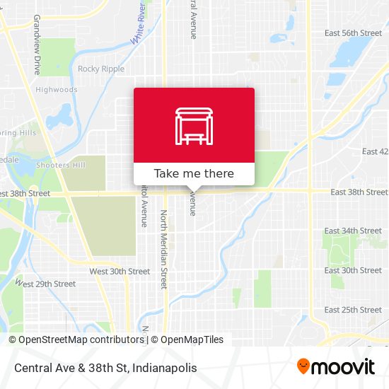 Central Ave & 38th St map