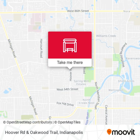 Hoover Rd & Oakwood Trail map