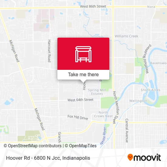 Hoover Rd - 6800 N Jcc map