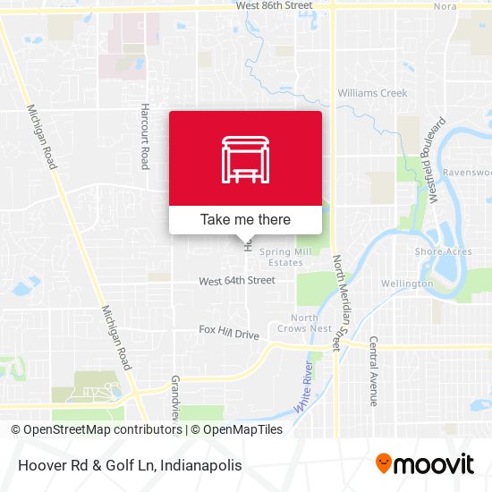 Hoover Rd & Golf Ln map