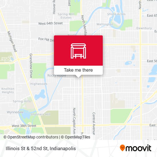 Illinois St & 52nd St map