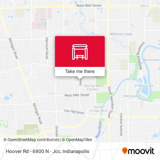 Mapa de Hoover Rd - 6800 N - Jcc