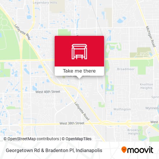 Georgetown Rd & Bradenton Pl map