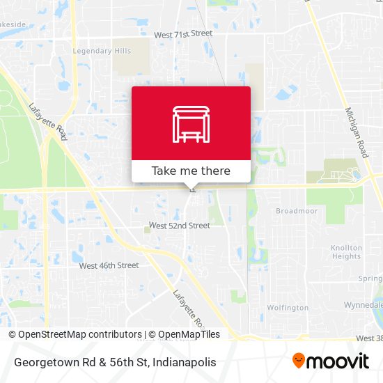 Mapa de Georgetown Rd & 56th St