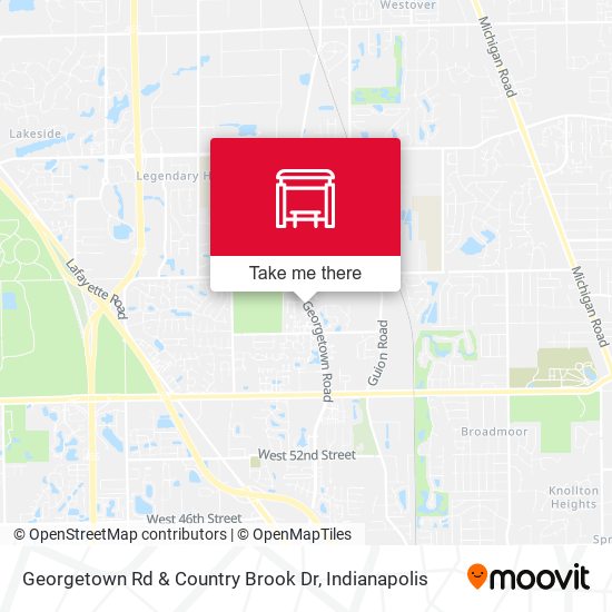 Georgetown Rd & Country Brook Dr map